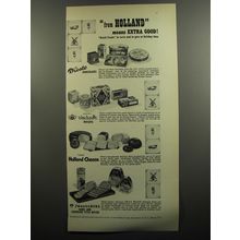 1952 Advertisement for Droste Chocolate; Royal Verkade Biscuits; Holland Cheese