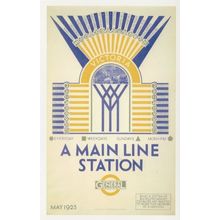 Victoria Tube Underground Station London Advertising Postcard