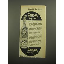 1956 Strega Liqueur Ad - The Strega legend
