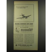 1955 TCA Trans-Canada Air Lines Ad - Now you can enjoy this new speed