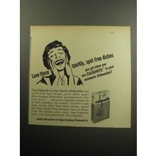 1957 Calgonite Detergent Ad - Love those sparkly, spot-free dishes