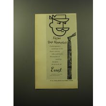 1960 Ernst Ties Advertisement - From San Francisco