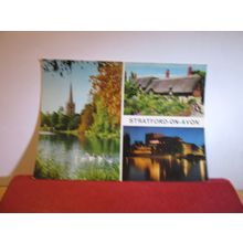 multiview, STRATFORD UPON AVON, WARWICKSHIRE. unused postcard by John Hinde =