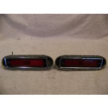 1971 CHRYSLER NEWPORT RED REAR MARKER TURN SIGNAL ASSY 300 - PAIR, COMPLETE, OEM
