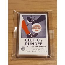 1967 Scottish League Cup Final Programme fridge magnet, Celtic vs Dundee