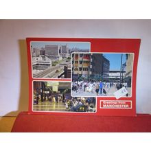 multiview, MANCHESTER, LANCASHIRE unused postcard by E T W Dennis =