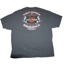 Mens Harley Davidson Graphic Tee Size 2X T-Shirt Motorcycles of Indianapolis