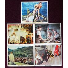 BEN-HUR (1973) 5 UK FOH / Lobby cards ***Charlton Heston****