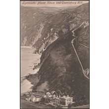 Manor House and Countisbury Hill, Lynmouth, Devon, c.1910 - Peacock Postcard