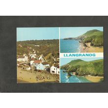 Postcard Wales Pembrokeshire Llangranog Multiview