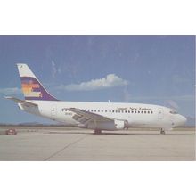 Ansett New Zealand Boeing B737 112 Civil Aircraft Postcard (QA265)