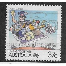 AUS 1988 37c 'LIVING TOGETHER - POSTAL SERVICES' FINE USED (EBID67-169)