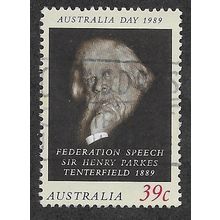 AUS 1989 39c 'AUSTRALIA DAY ' FINE USED (EBID67-280)