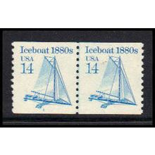 2134 14c Iceboat Very Fine MNH Dry Gum CNP Left 1 QA0242
