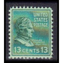 818 13c Millard Fillmore Fine MNH B0595
