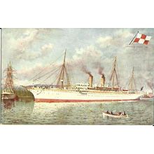 Canadian Pacific SS EMPRESS OF JAPAN Tuck Oilette Postcard (9121)