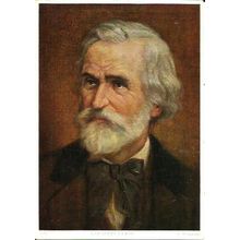 Music GIUSEPPI VERDI Art Postcard (Ackermann 7082)