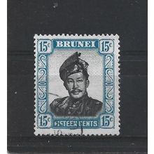 Brunei.SG108 15c Sultan Omar Ali Saifuddin.Fine Used.Aug25w