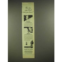 1946 Purex Bleach Ad - Treat Your Linens