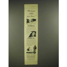 1946 Purex Bleach Ad - How Do You Whiten Your Linens