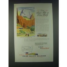 1946 Union Pacific Railroad Ad - 1708 Square Miles of Scenic Beauty