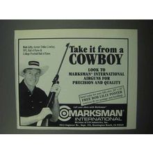 1988 Marksman International Airguns Ad - Bob Lilly