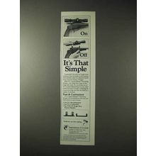 1990 Thompson / Centers Contender Pistol Ad - Simple