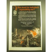1924 Insurance Company of North America Ad - Where should the individual's