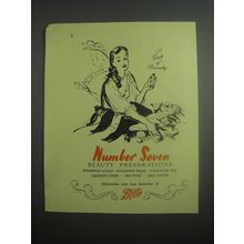 1948 Boots Number Seven Beauty Preparations Ad - A gift of beauty