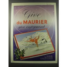 1957 Du Maurier Cigarettes Ad - Give du Maurier give enjoyment