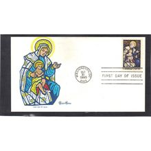 FDC Tuder House 1842 15c Christmas (Cachet-U/A) CV40676