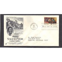 FDC Art Craft 1560 10c Salem Poor (Cachet-Typed/A) CV41812