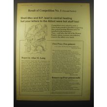 1965 Shell-Mex BP Oil Ad - Result of competition No. 1 (Second Series)