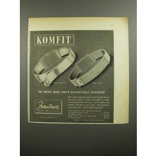 1954 Komfit Standard and Royal Watch Bands Ad - Distinctively Different