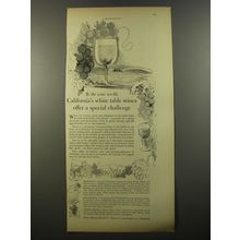 1954 Wine Advisory Board Advertisement - To the wine world