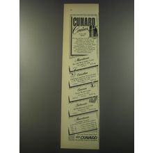 1956 Cunard Cruises Advertisement