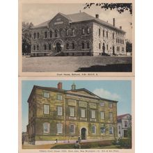 Court House Bathurst New Brunswick 2x Old Canada Police Postcard s