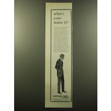 1959 Botany 500 Fashion Ad - What's your status Q?