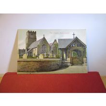 CHURCH, HULLAVINGTON, WILTSHIRE unused antique postcard Tomkins & Barrett =
