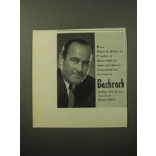 1960 Bachrach Photography Ad - Edwin H. Mosler Jr., President of Mosler
