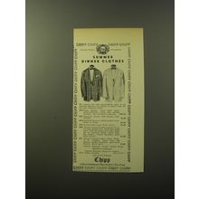 1960 Chipp Fashion Advertisement - Summer Dinner Clothes
