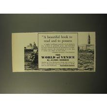 1960 Pantheon Book Advertisement - The World of Venice by James Morris