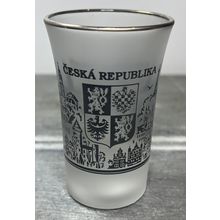Czech Republic Ceska Republika Vintage Shot Glass Vintage Collectable Barware