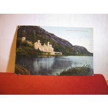 KYLEMORE CASTLE, CONNEMARA, Co. GALWAY, IRELAND used antique postcard 1925 pm =