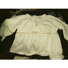 size 0 girl top white dress baby