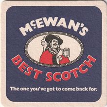 BEER MAT - McEWANS BREWERY - BEST SCOTCH/WILDFOWL TRUST - (Cat No 106) - (1984)