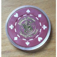 Smith & Wesson Poker Chip Golf Ball Marker - Red