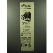 1948 Knox Gelatine Ad - Salad Down a Man's Alley