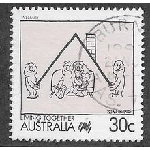 AUS 1988 30c 'LIVING TOGETHER - WELFARE' FINE USED (EBID67-167)