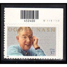 3659 37c Ogden Nash Very Fine MNH P#S UR V11111111 ZA3335